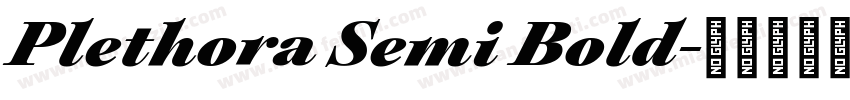 Plethora Semi Bold字体转换